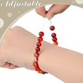 thumbnail image 4 of Collar de cristal de cornalina LANNMXG para hombres y mujeres, 4 of 5