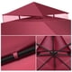 thumbnail image 5 of Cubierta para sombrilla, 2 capas, de repuesto, para patio, gazebo, toldo, impermeable, para exteriores, para sombrilla, rojo vino seitruly  HA005510-01, 5 of 6