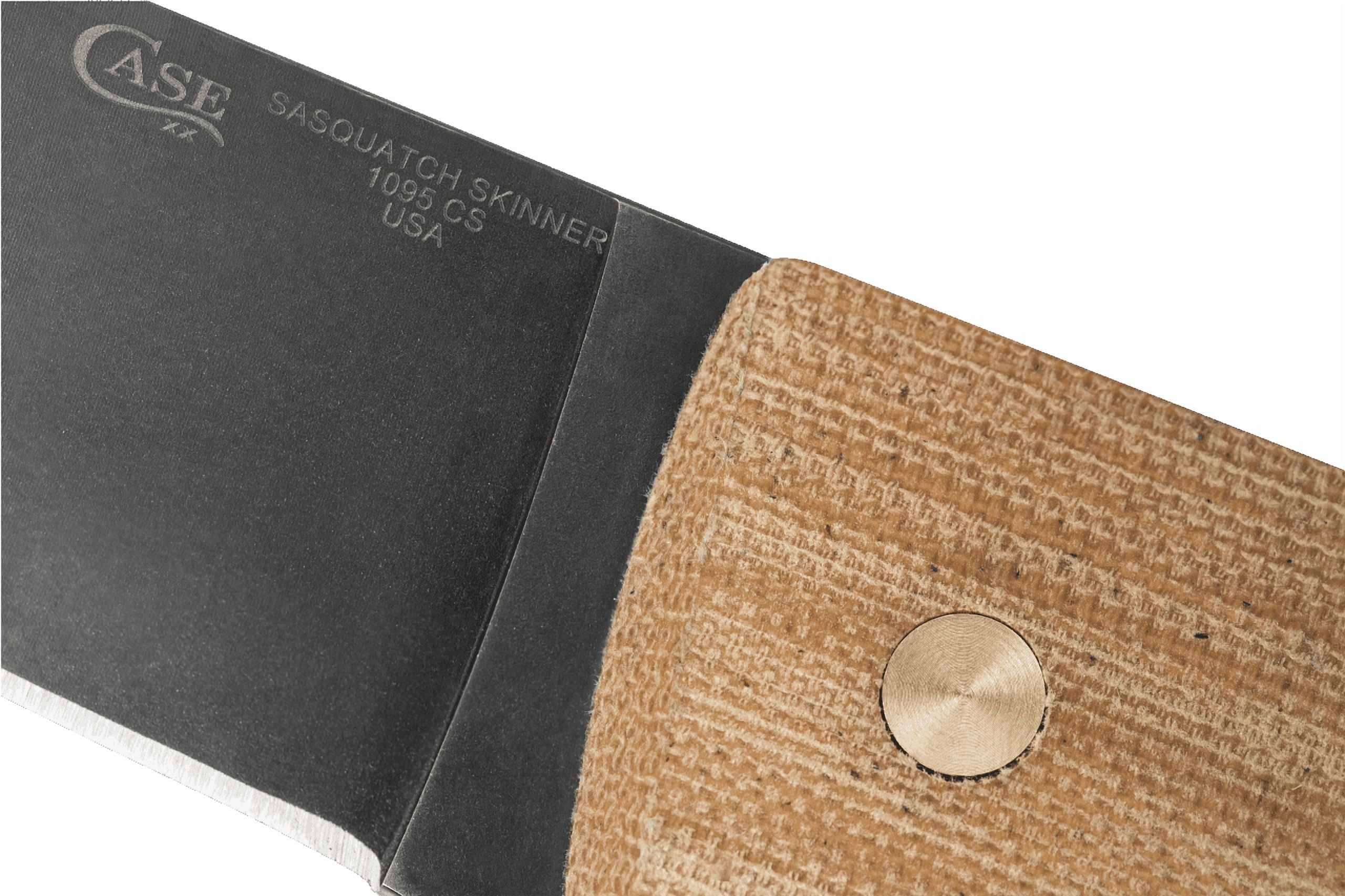 Case XX Knives Sasquatch Skinner Tan Micarta & Caswell Carbon Steel Fixed Blade