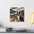 thumbnail image 6 of "Boston Terrier Regal Portrait" - Canvas, 6 of 25