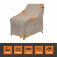 thumbnail image 3 of Modern Leisure Garrison Patio Chair Cover, Waterproof, 27"L X 34"W X 31"H, Sandstone, 3 of 19