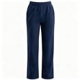 thumbnail image 3 of Maplenight Straight Leg Sweatpants for Women Elastic Waist Casual Trousers with Pockets Fall Winter Lounge Pants, 3 of 6