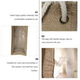 thumbnail image 6 of OUNONA Portable Wine Bottle Gift Bag Made of Linen for Storage Use Khaki Color Can Hold Two Bottles, 6 of 8