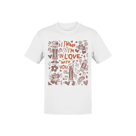 Officially Licensed Tootsie Roll Whimsical Love Men's T-shirt