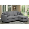 thumbnail image 1 of ViscoLogic CAMBRIDGE [MADE-IN-CANADA] Canapé Réversible de Style Mi-Siècle et chaise Longue Flottante (Charbon), 1 of 4