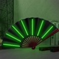 thumbnail image 4 of Ventilador plegable Roowest Rave Light Up con batería LED, 6 unidades, negro, 4 of 6