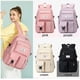 thumbnail image 2 of Mochila escolar para adolescentes y niñas, mochila impermeable para estudiantes, mochila de viaje informal, 18 pulgadas (cuadros negros) (hy), 2 of 4