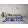 thumbnail image 3 of Ahgly Company Indoor Rectangle Abstract Blue Modern Area Rugs, 2' x 4', 3 of 4