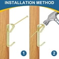 thumbnail image 5 of Uxcell 100 Pcs Picture Hangers 30lb Picture Hooks 50 Hangers + 50 Nails Silver, 5 of 7