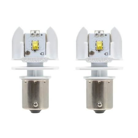 Philips 1156 White LED P21W Back Up Automotive Light - 2 Bulbs ...