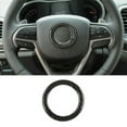thumbnail image 1 of POSSBAY Car Steering Wheel Decor Ring for Jeep Grand Cherokee/Cherokee 14+ Carbon Fiber, 1 of 5