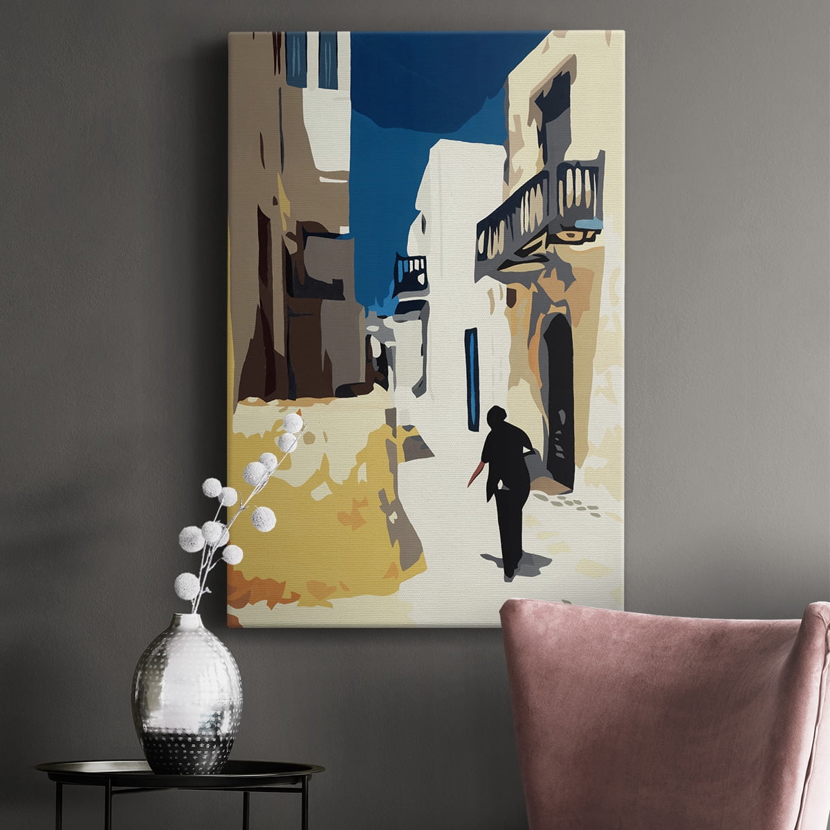 Mykonos 3 Premium Gallery Wrapped Canvas - Ready to Hang