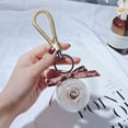 thumbnail image 2 of Jewelry On Clearance Eternal Flower Rose Keychain Car Hang Leather Keychain Ring Keychain Gold, 2 of 2