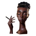 thumbnail image 1 of Soporte Incienso Estatua Cabeza Mujer Flujo Aire Decorativo, 1 of 9