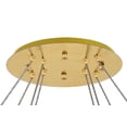 thumbnail image 5 of Monroe Integrated LED light Gold Chandelier Clear Royal Cut Crystal, 5 of 7