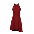thumbnail image 2 of Women's Halter Sleeveless Cropped Layered Midi, 2 of 4