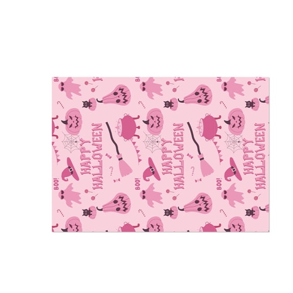 Gift Wrapping Paper, Halloween Paper, Pink Halloween Party Decor, Bat Halloween Decor, 1 Sheet, 28X20 Inch, for Gift Packaging and Halloween Celebration