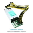 thumbnail image 4 of Graflsoa GPU Mining Power Splitter Board with LED Display, 1200W Server Power Adapter Plate, 2OZ Copper Thickness, Optional 6 Wires, Compact Design for Efficient Mining Operations, 4 of 7