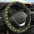 thumbnail image 4 of Kdxio Black Dinosaur Print Elastic Stretch Steering Wheel Cover,Auto Steering Wheel Cover,15 Inch Anti-Slip,Warm in Winter and Cool in Summer,Fit Suvs,Vans Cars,Trucks, 4 of 7