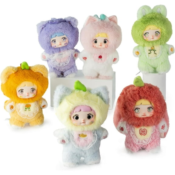 Nommi Blind Box Interesting Fruits Series, Nommi Plush Blind Box 1PC (Random) Cute Figures Collectible Toys, Nommi Plush Doll Birthday Gifts Christmas Gifts for Girls Nommi Fans