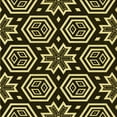 thumbnail image 1 of Ahgly Company Indoor Square Patterned Metallic Gold Area Rugs, 5' Square, 1 of 6