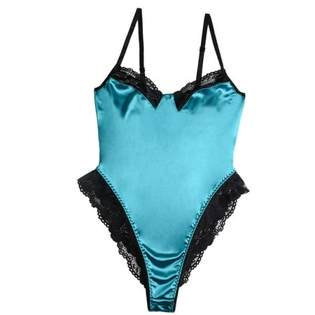 

GWAABD Lingerie Underwear Pajamas Jumpsuit Lace Women S-XL Teddy Bodysuit