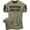T-Shirt Military Green Branded, variant on Gymish Silver Hair Iron Core Workout Shirt for Men – Motivational Gym T-Shirt, Athletic Fitness Wear, Military Green with Sleeve Logo, Small