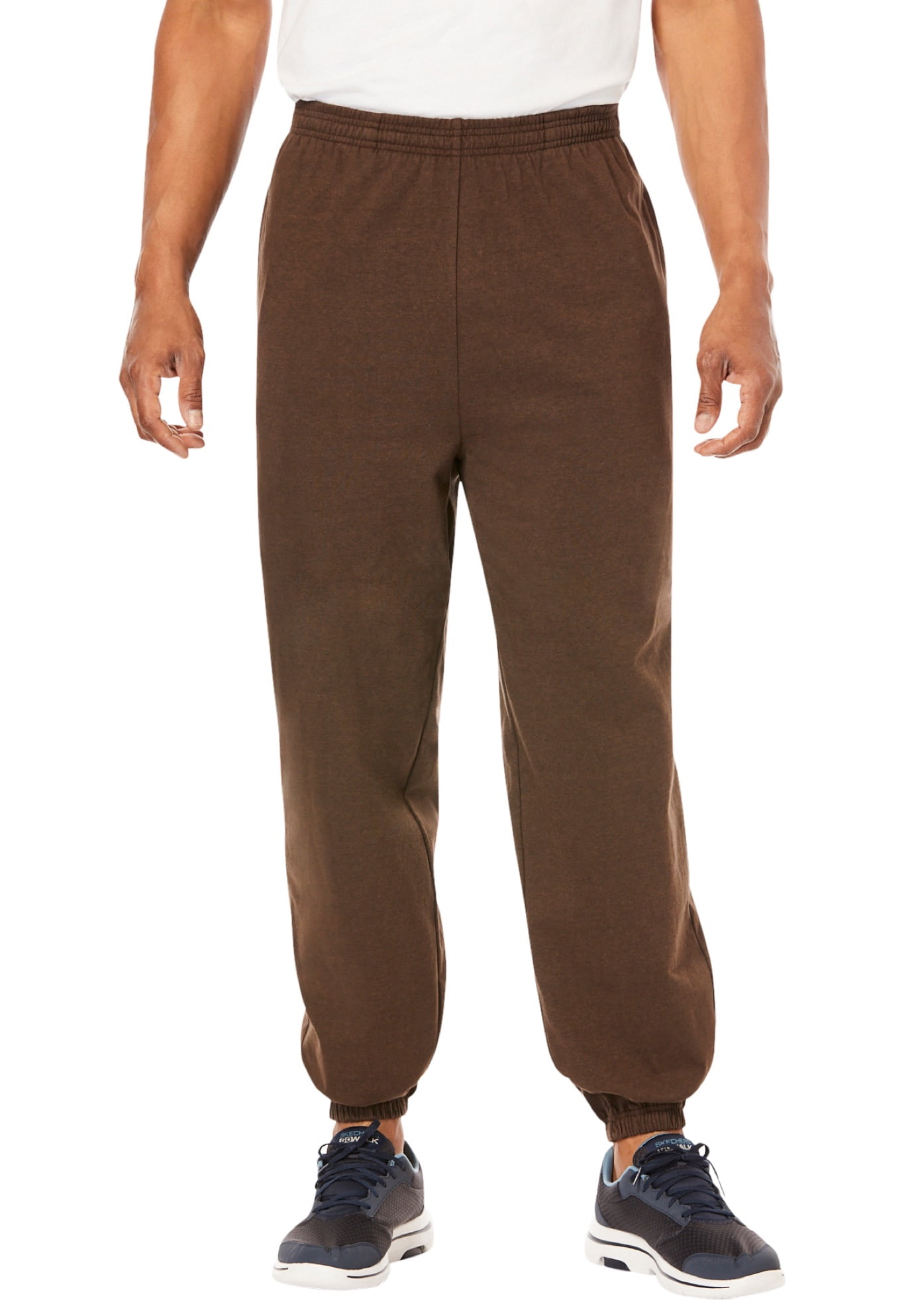 Kingsize Men's Big & Tall Lightweight Elastic Cuff Sweatpants - Walmart.com