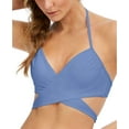 thumbnail image 1 of Sundazed Simone Wrap Bikini Top, Blue, 32 B, 1 of 3