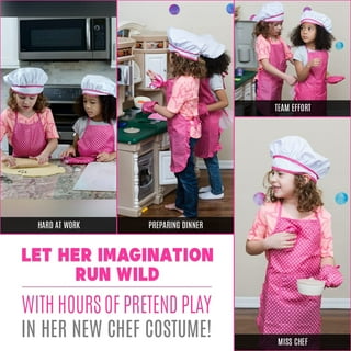  Pixie Crush The Little Baker Kit Mini Baking Set for Kids - DIY  Cooking Kit Includes Chef Hat and Apron for Children's Kitchen Role Play -  Pink Kids Baking Set for