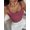Watermelon Pink-S, variant on Watermelon Pink Seamless Double-Strap Lightweight Sports Bra Camisole