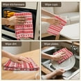 thumbnail image 6 of 2 Pcs Funny Kitchen Towels,Red and White Christmas Pattern Microfiber Dish Towels,Kitchen Tea Towels,Kitchen Towel Set (18" X 26"), 6 of 7