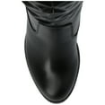 thumbnail image 4 of Journee Womens Kaison Wide Calf Stacked Heel Over The Knee Boots, Widths Available, 4 of 9