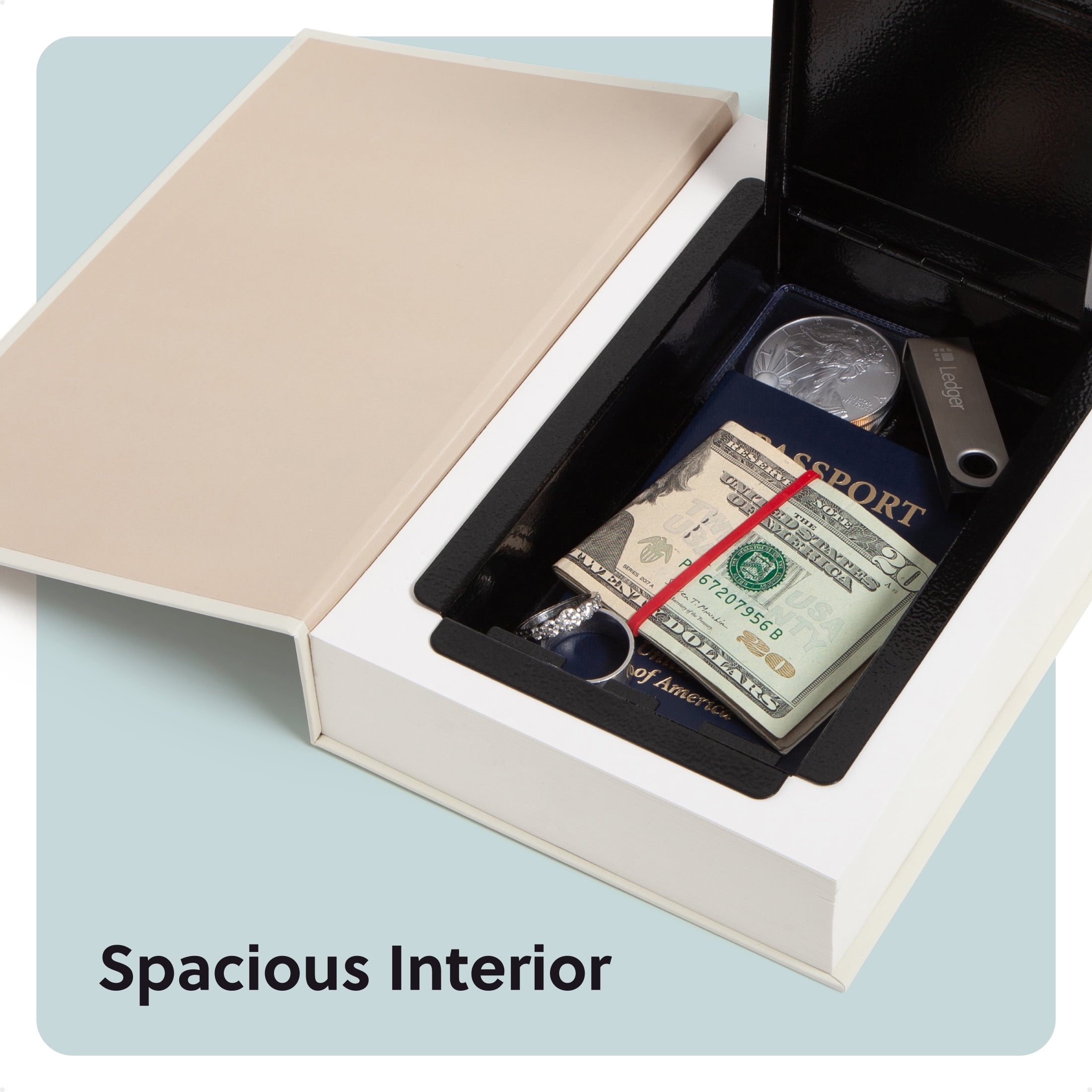 U Brands Book Diversion Safe, 8.66 x 6.02 x 1.77 in., Hidden