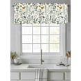 thumbnail image 4 of Spring Green Leaves Valances for Windows, Rod Pocket Kitchen Valance Curtains - Soft & Washable Small Window Treatment for Living Room,&nbsp;Bathroom, Butterfly Flower , 42x12 Inch, 1 Panel, 4 of 9
