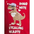 thumbnail image 4 of Wonder Nation Valentine's Day Toddler Short Sleeve Graphic Tee, Sizes 12M-5T, 4 of 5