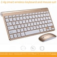 thumbnail image 1 of Conjunto de teclado y ratón inalámbricos ligeros, teclado inalámbrico de 2,4 g, teclado y ratón inalámbricos para Smart TV, conjunto de teclado silencioso, 1 of 5