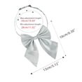 thumbnail image 3 of Pajarita Ajustable uxcell con Cuello Halter y Lazo pre-atada Gris Talla Única, 3 of 5
