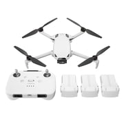 Skyrover S1 4K Drone Fly More Combo with Remote Controller, White, Bundle with 64GB UHS-I U3 microSDXC Memory Card, 15.7 Landing Pad and Strobe Anti-Collision Light