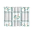 thumbnail image 3 of MKHERT Bird Flower Window Curtain Kitchen Curtain 26x39 inch,Two Piece, 3 of 3