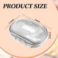 thumbnail image 2 of Kigley 4 Pcs Hair Tie Container Small Portable Travel Cotton Swab Holder Flosser Dispenser with Lid Plastic Box Beads Storage Containers for Small Items, 3.94 x 2.76 Inch (White), 2 of 7