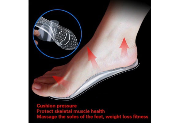Non-Slip High Heel Cushion Support Silicone Gel Pads Shoes Insole Pain Relief