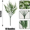 thumbnail image 3 of 16 Bundles Artificial Lavender Flowers,UV Resistant Faux Plastic Greenery Plants for Indoor Outside Hanging Plants Garden Porch Window Box Home Wedding Decor  (White), 3 of 6