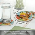 thumbnail image 5 of Thirstystone Beautiful Monarch 4- Pack Multi-Color Round Stone Coasters, 5 of 8