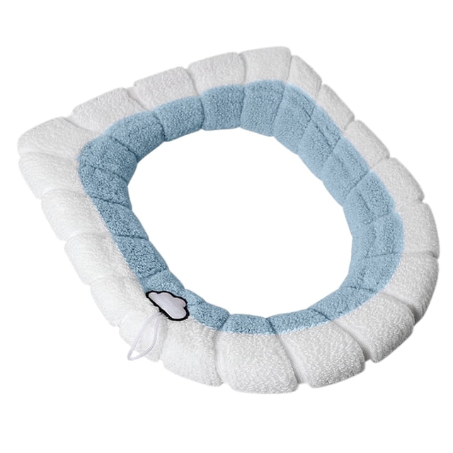 Fiudx Funda de Asiento de Inodoro, Cálida y Suave, de Punto Anillado, de Alta Elasticidad y Fácil de Limpiar, con Diseño Envolvente y Opciones de Color, Ideal para Invierno, Ideal para El Baño En Cas