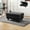 BK-Ottoman, variant on MAYEERTY 103.5" Modular Sofa, 3-Piece Sectional Couches for Living Room, Faux Leather Sofa Set with Ottoman, Black(Left)