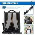 thumbnail image 6 of FluffyDream Cat Backpack, Dog Carrier Backpacks, Foldable Backpack, Ventilated Design, Up to 15.4 lbs, Backpack for Camping Traveling Hiking Outing, Grey, Black, Large (PTCARIERBACKPK01GV1), 6 of 7