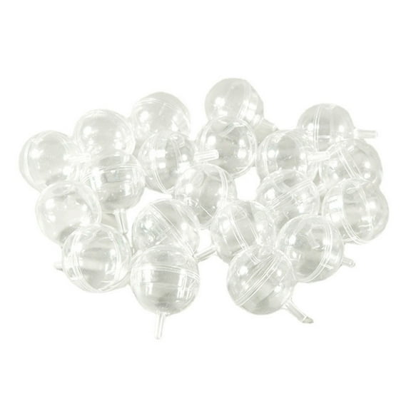 CIYISON 20Pcs Clear Chocolate Bouquet Holder Round Candy Truffle Holder Plastic Gift Box