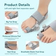 thumbnail image 5 of Bunion Corrector for Left Foot, Big Toe Straightener for Bunion Relief, Adjustable Bunion Splint with Soft Silicone Pad, Bunions Hallux Valgus for All-day Support, Universal Size for Left Feet, 5 of 10