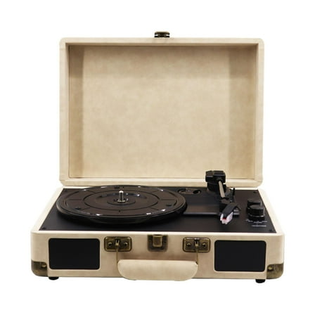 Kokiya Vinyl Records Player 3 Speeds Turntable Audio Sound for Living Room Table Cafe